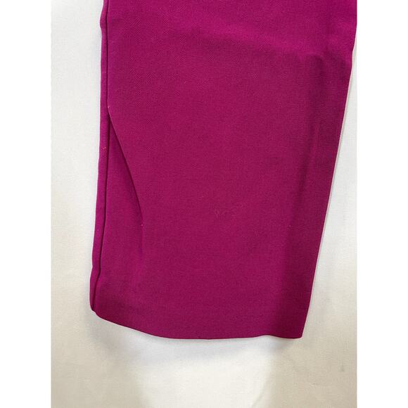 TRINA TURK Jarreau Colette Luxe Cropped Trouser Pants Fuschia Pink Size 4 - Picture 5 of 13